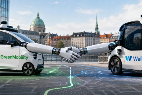Robotaxier uten sjåfør på vei til Danmark – GreenMobility inngår samarbeid med kinesiske WeRide