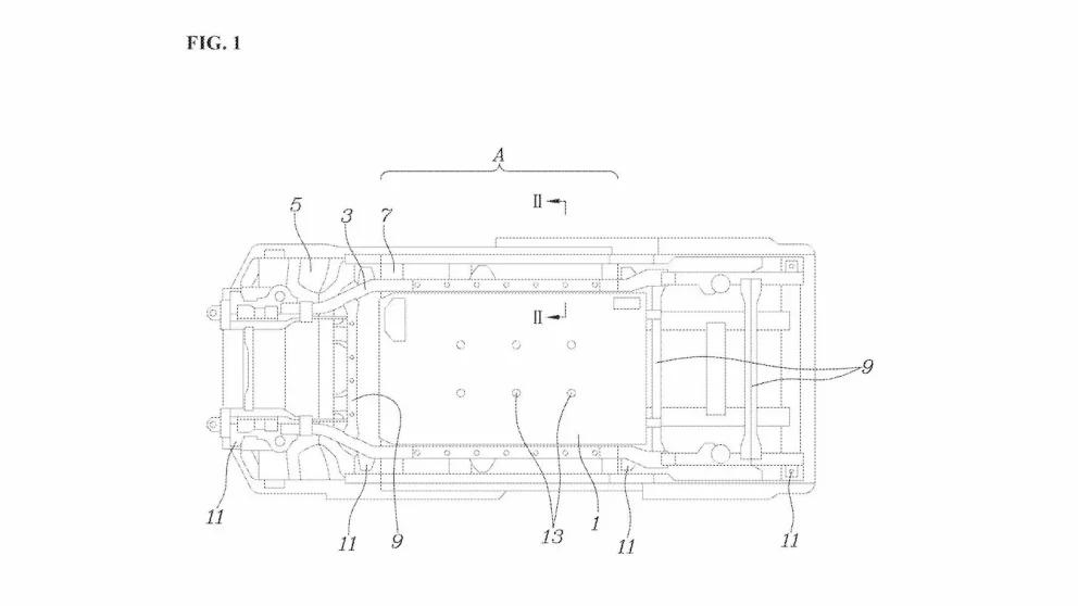 Hyundai-patent gir et tidlig glimt av batteriløsningen i merkets kommende elektriske rammebil