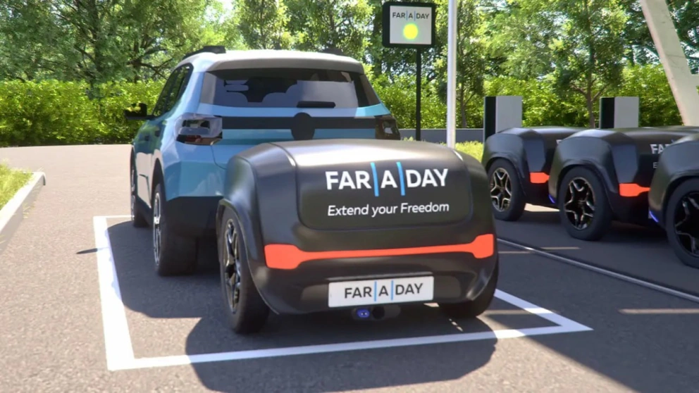 Fransk batterihenger Far-A-Day skal gi elbiler 300 km ekstra rekkevidde på 2 minutter
