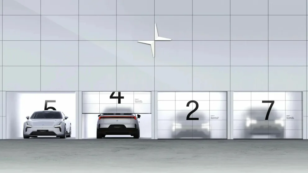 Slik Teaser Polestar selv det som er på vei. Blant annet en helt ny generasjon 2 og en SUV som skal hete 7