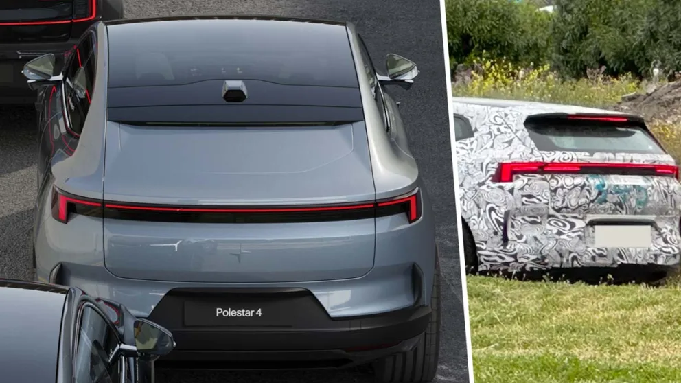 Polestar 4 kommer som stasjonsvogn med bakrute – testbil fanget på bilde i Frankrike
