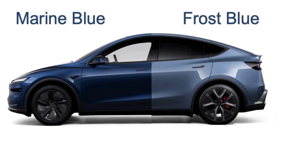 Tesla lanserer to nye blåfarger i USA – erstatter Deep Blue Metallic