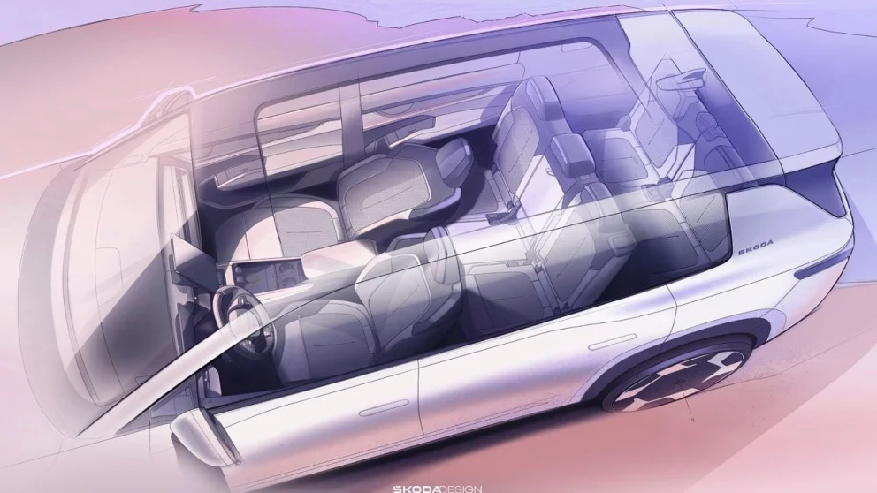 Skoda Peaq 2027 teaser. Kilde: motor.es