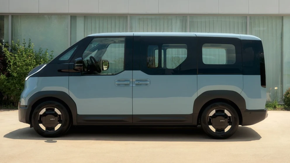 Kia PV5 Passenger sjuseter. Kilde: electrive.net