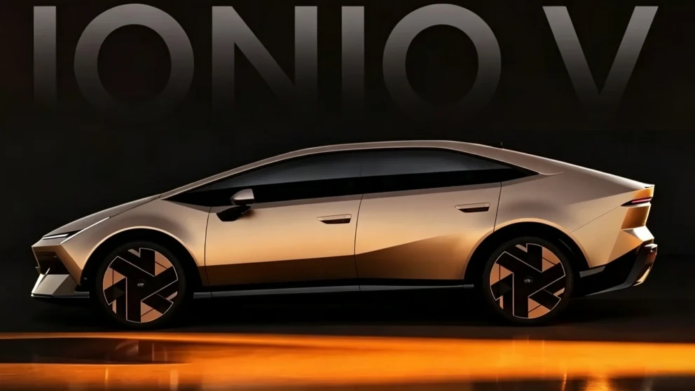 Hyundai Ioniq V avduket: 620 km rekkevidde, 800V-lading og et designhopp i gull og lilla