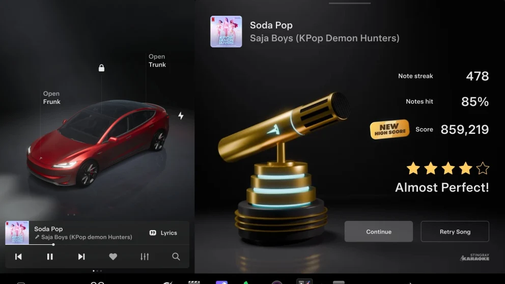 Teslas 2026 Summer Update er ute: navigasjonen lærer rutinene dine, Grok tar telefonsamtaler og Caraoke gir poeng