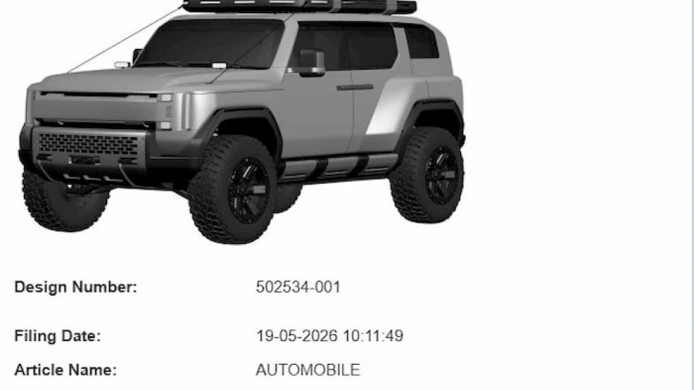 Hyundai offroad-SUV designpatent (Kilde: Indias patentkontor)
