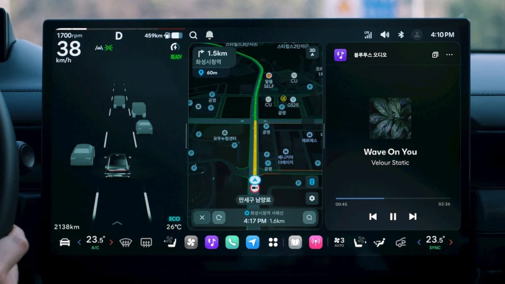 Hyundai Pleos Connect infotainmentsystem (Kilde: Hyundai)