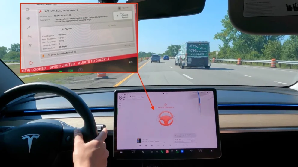 Teslas nye FSD-oppdatering kobles til overoppheting og havari på eldre autopilot-datamaskiner