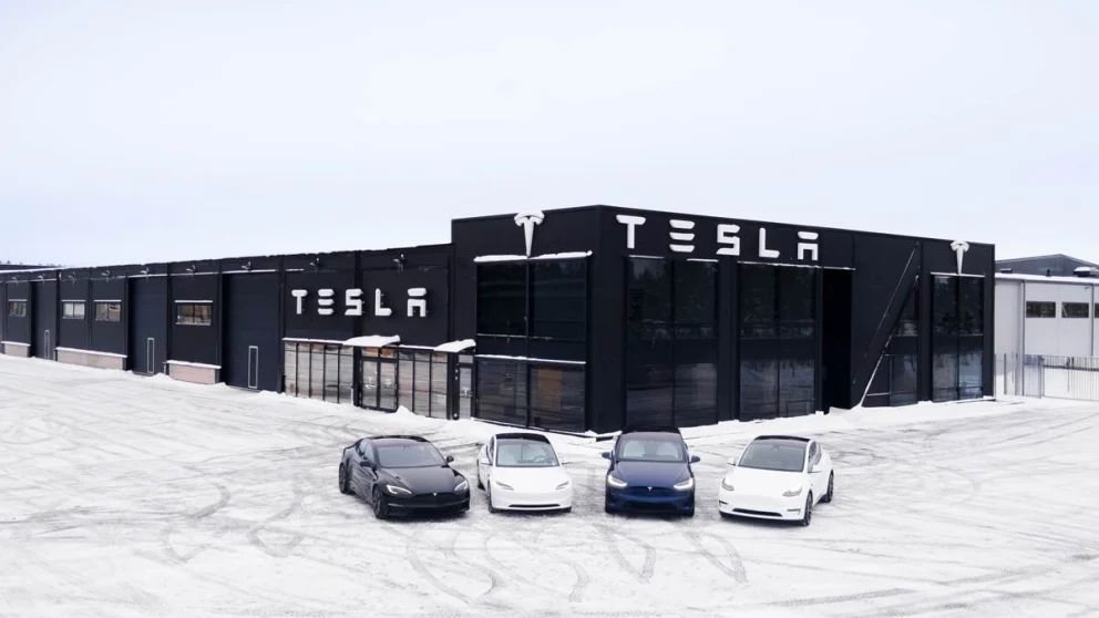 Tesla Center Jönköping.. Kilde: alltomelbil.se