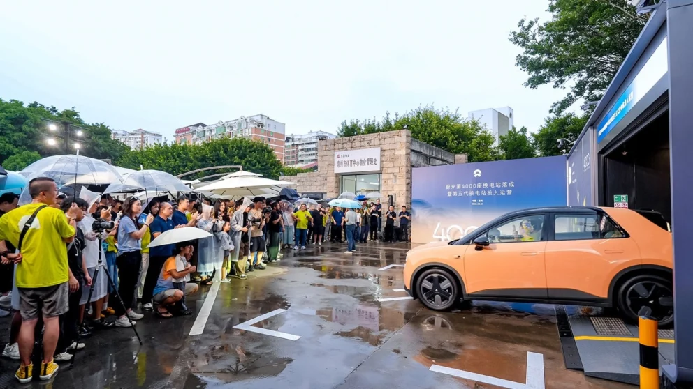 Nio lanserer femte generasjon batteribyttestasjon