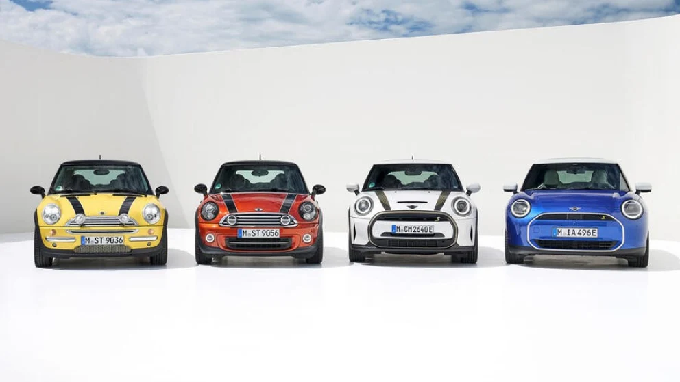 BMW Mini-generasjoner. Kilde: autocar.co.uk