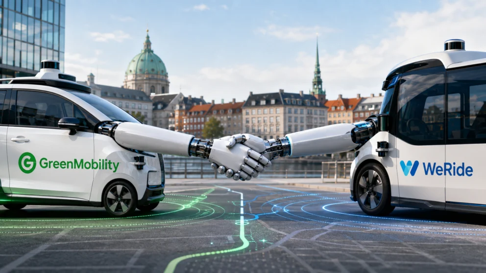 Robotaxier uten sjåfør på vei til Danmark – GreenMobility inngår samarbeid med kinesiske WeRide