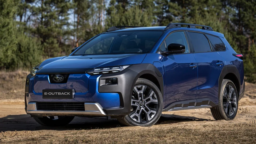 Subaru bygger den elektriske E-Outback sammen med søsterbilen Toyota bZ4X Touring. Foto: Subaru