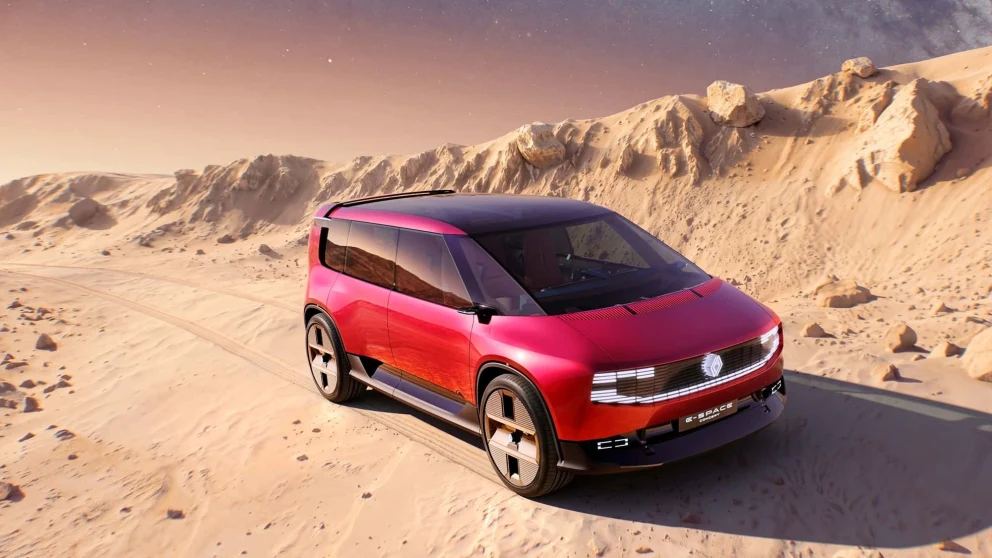E-Space Concept måler 4,70 meter i lengde, 2,02 meter i bredde og 1,67 meter i høyde.. Kilde: auto-motor-und-sport.de