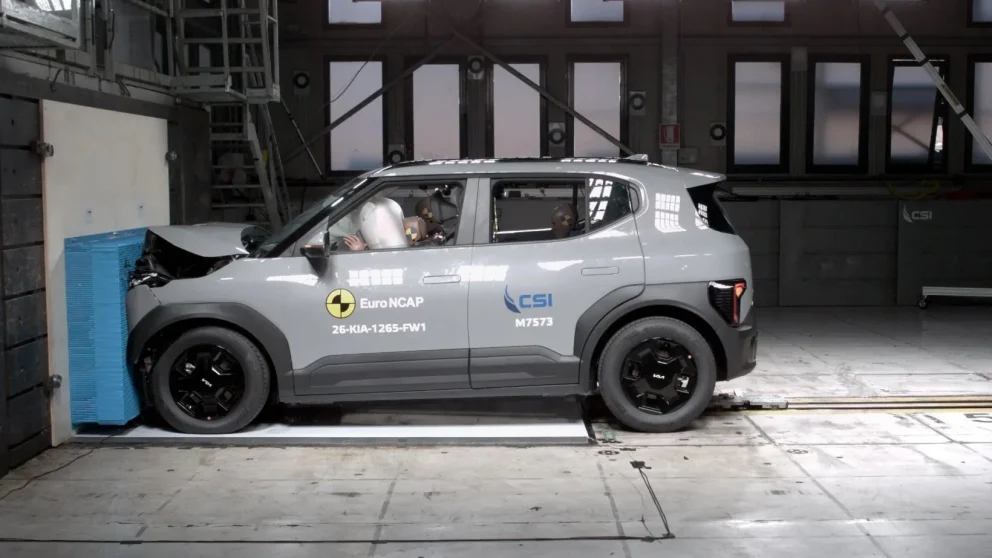 Kia EV2 får fem stjerner i Euro NCAP under strengere testregime