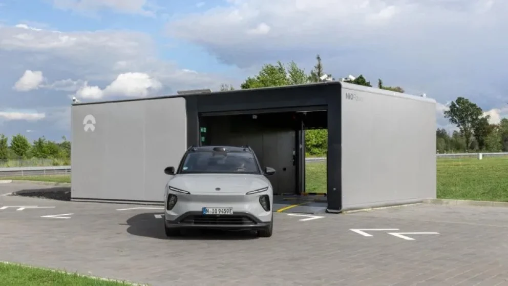 Nio åpner ny batteribyttestasjon i Europa etter over ett års pause