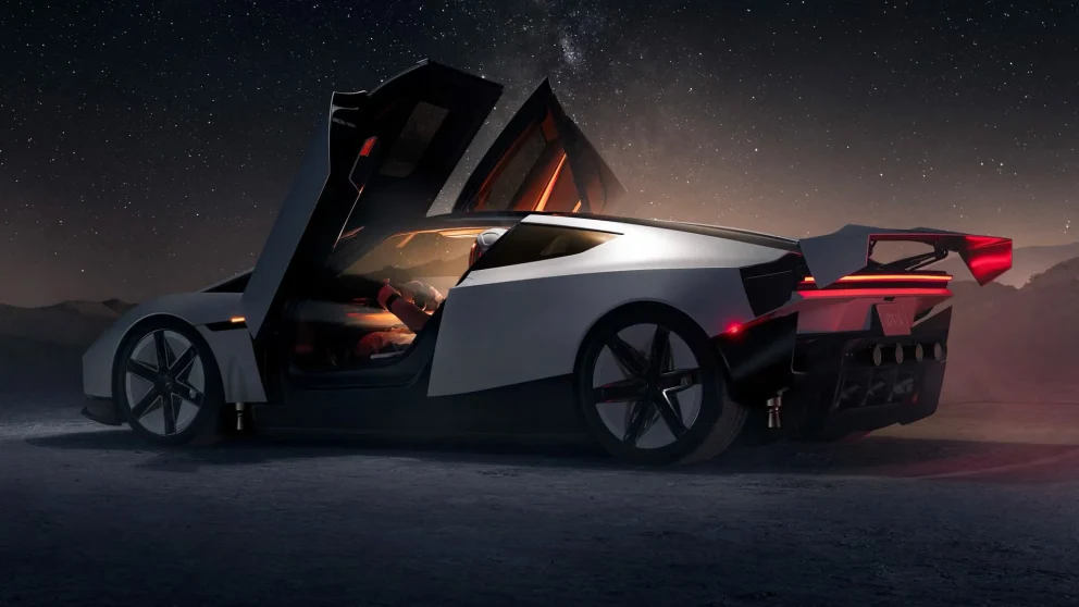 Tesla Roadster Rocket: Slik skal ti trykkluftdyser løfte elbilen fra bakken