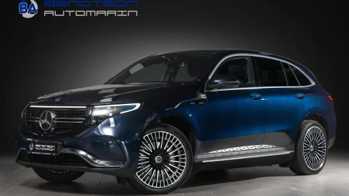 MERCEDES-BENZ EQC 400 4MATIC AMG|BURMESTER|SOLTAK|HEADUP|NYTT BATTERI|KROK|ACC|DAB