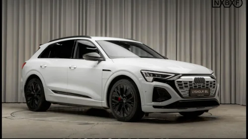 AUDI Q8 50 e-tron 2xS-Line/Svart optikk/Krok/21"/B&O/Rød søm/Rød kaliper