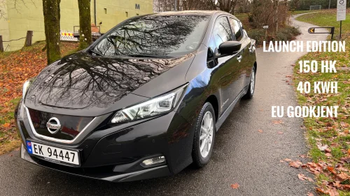 NISSAN LEAF 40kWh 40kWh Launch Edition - Varmepumpe/Navi/Cruise/DAB/ ++!