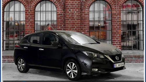 NISSAN LEAF 40kWh 40kw Varmepumpe Kamera 360-kamera GPS Nybilgaranti