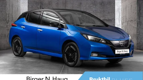 NISSAN LEAF 62kWh e+ 59kWh Tekna med tilstandsrapport og alle servicer.