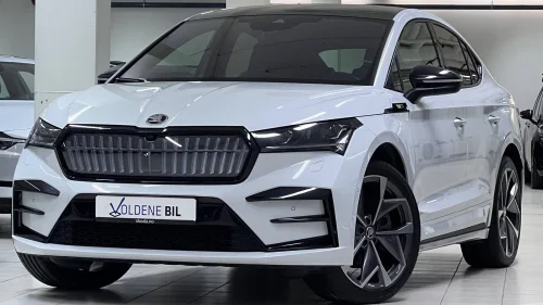 SKODA ENYAQ RS PANORAMA-HF-360-SKINN-MASSASJE-CANTON-HUD-MATRIX-BLIS