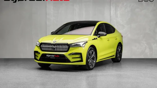 SKODA ENYAQ RS 505WLTP/MATRIX/CANTON/KROK/360°/HUD/SKINN/PANO/NAVI/21"