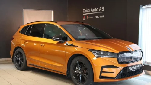 SKODA ENYAQ RS 4X4,Canton,Hud,Crystal Matrix lys,Krok