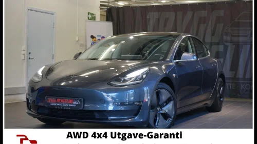 TESLA Model 3 LONG RANGE AWD UTGAVE*SE KM*SE DETALJER*GARANTI+++