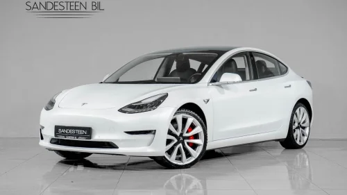 TESLA Model 3 PERFORMANCE/SKINN/AUTOPILOT/KAMERA/PANORAMA/VINTER