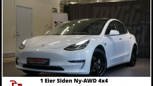 TESLA Model 3 LONG RANGE AWD UTGAVE-EU GODKJENT-KLAR FOR LEVERING++++
