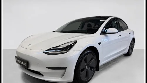TESLA Model 3 LONGE RANGE AWD PREMIUM PANO SKINN R.KAM HENGERFESTE ++