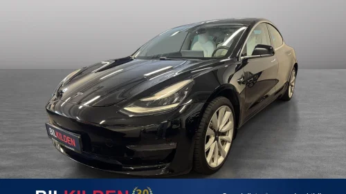 TESLA Model 3 Long Range AWD, Skinn, Glasstak, Autopilot, 1 eier!!