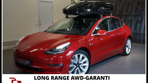 TESLA Model 3 LONG RANGE UTGAVE-AWD*1 EIER SIDEN NY*GARANTI*KROK++++