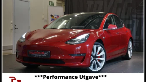 TESLA Model 3 PERFORMANCE AWD UTGAVE*SE DETALJER*GARANTI*SE PRIS++++