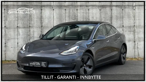 TESLA Model 3 Long Range AWD / Skinn / Pano / Krok / Premium / Ny EU