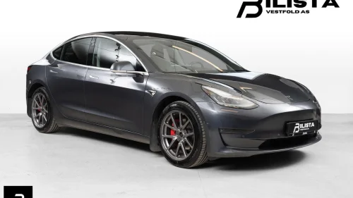 TESLA Model 3 Long Range Autopilot PPF 560KM Rå felger Ny EU++
