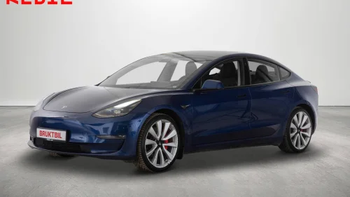 TESLA Model 3 567km (75 KWh) Performance/Prem-Lyd/Skinn/Pano/El.bak