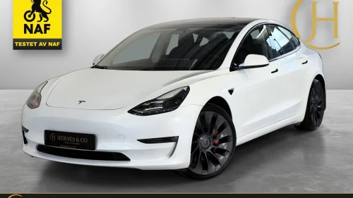 TESLA Model 3 AWD/Performance/Facelift/Autopilot/Varmepumpe/S+V