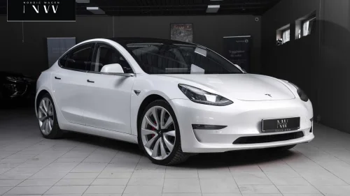 TESLA Model 3 Performance AWD Skinn AP Premium V.Pumpe 1-eiers