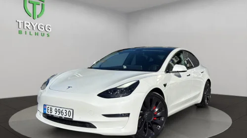 TESLA Model 3 Performance LR / Garantiutløpstest / Premium / Ny-EU