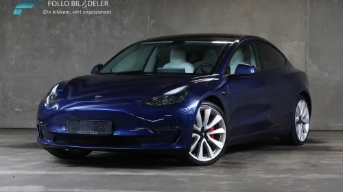 TESLA Model 3 PERFORMANCE,FSD,567KM,4X4,LAV KM,VARMEPUMPE,FACELIFT+++