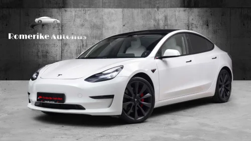 TESLA Model 3 Performance AWD // UltraWhite, TrackMode, PremiumLyd+++