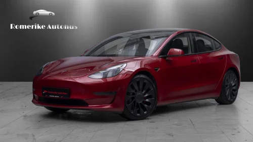TESLA Model 3 PERFORMANCE AWD // TrackMode, PremiumLyd, 20" Uber+++