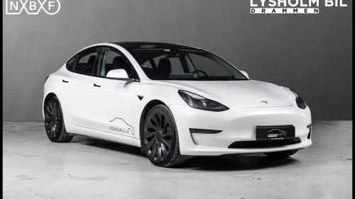 TESLA Model 3 Performance/ Skinn/ Premium lyd/ S+V/ Autopilot++