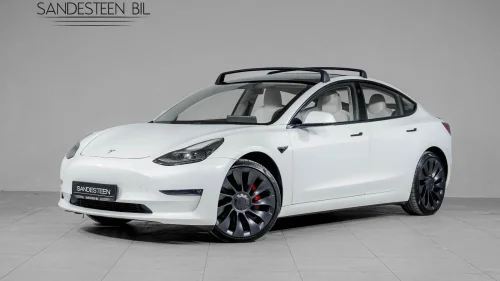 TESLA Model 3 PERFORMANCE/SKINN/AUTOPILOT/PANORAMA TAK/VINTERPAKKE