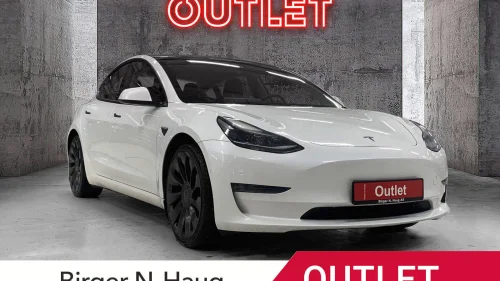 TESLA Model 3 Performance AWD OUTLET/VARMEPUMPE/KAMERA/PANOTAK/APP+++