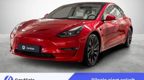 TESLA Model 3 Performance AWD 567km / FSD / Premium / S+V / Norsk ++
